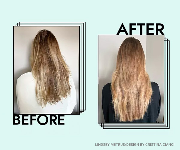 Miracle Sheets before and after results for senior skin and hair health