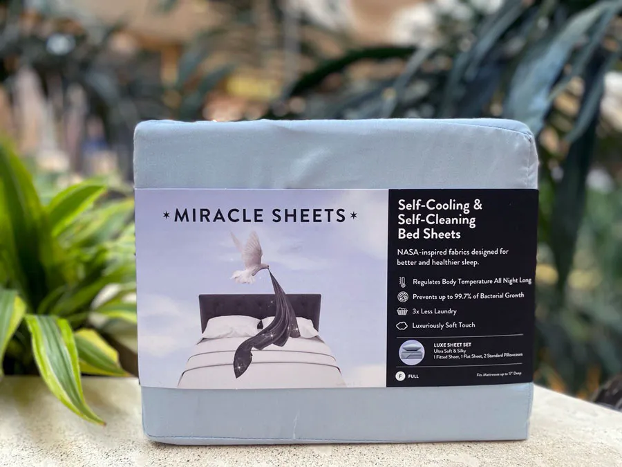 Miracle Sheets review - self-cooling silver-infused bed sheets for seniors
